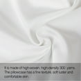thumbnail image 2 of Flxxie Satin Pillowcases with Zipper Silky Soft Sateen Pillow Cases Covers Set of 2 (Standard, White), 2 of 5
