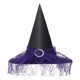 thumbnail image 3 of Sombrero Bruja Halloween Mini Puntiagudo para Fiesta Cosplay () Púrpura, 3 of 4