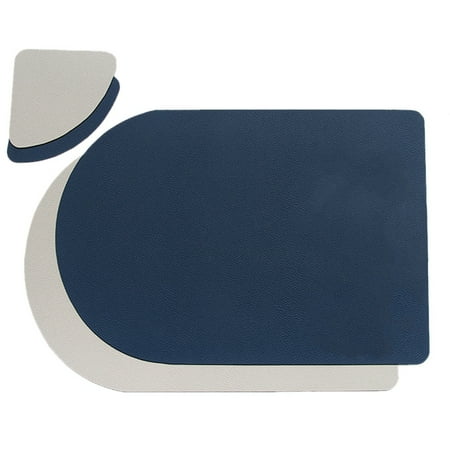 

Washable Leather Placemat 4 Tablemat&4 Coaster Sets for Kitchen Restaurant/Wedding/Christmas Dinner Table Decorations