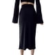 thumbnail image 4 of Txlixc Faldas largas y plegadas para mujeres, faldas de color sólido de cintura alta para adultos Txlixc moda, 4 of 6