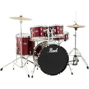 Pearl Roadshow RS505 5-Piece Drumset w/ Hardware & Cymbals - Wine Red