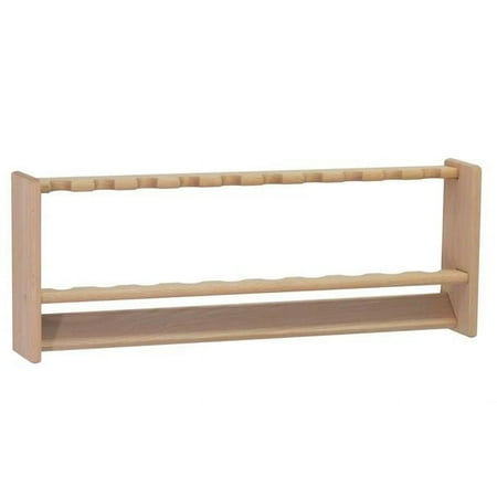 Wooden Mallet PRF10UN Fishing 10 Rod Rack - Unfinished