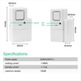 thumbnail image 4 of Alarmas de Puerta y Ventana, Volumen Ajustable, Timbre/Alarma, Sensor de Alarma de Puerta y Ventana para Seguridad del Hogar, Seguridad para Niños, Paquete de 4, 4 of 8