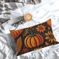 thumbnail image 5 of Naloa Autumn Pumpkin Leaves Pillow Covers, Throw Pillow Case Cushion Covers,Cushion for Bedroom,Couch,Home-16"x24", 5 of 6