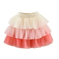 thumbnail image 2 of gljltg Girls' Summer New Half Skirt Mesh Puffy Skirt Embroidery Mesh Solid Princess Bow Skirt, 2 of 6