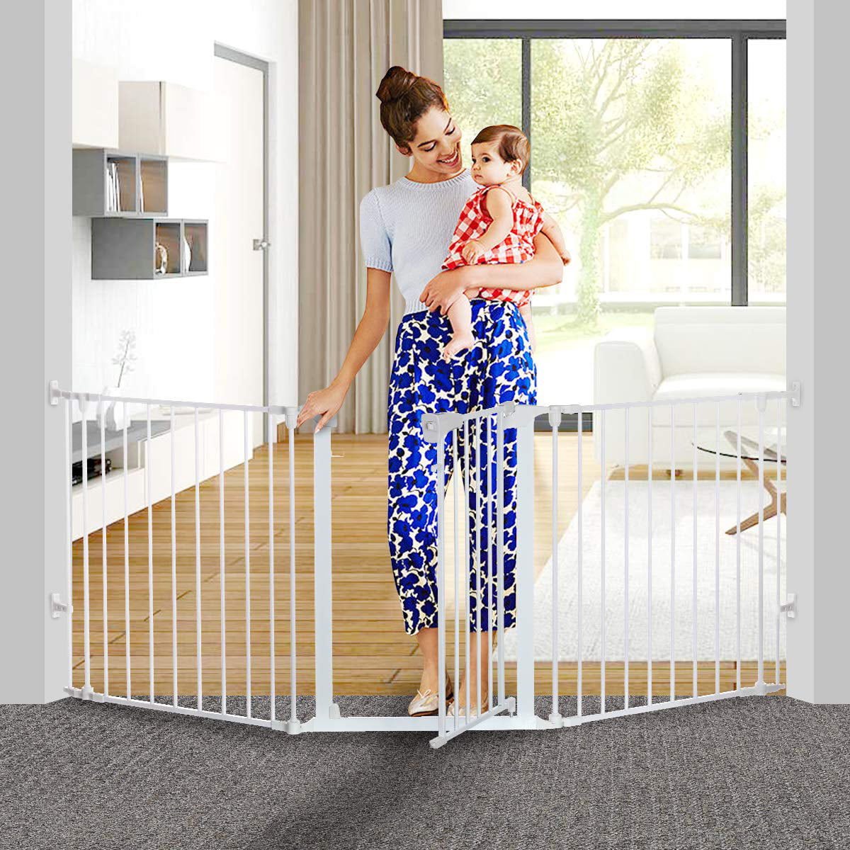 safety 1st wide doorways fabric pet gate