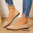thumbnail image 5 of Miluxas Flat Shoes for Women Slip On Comfortable Walking Ballerina Shoes Ladies Cute Ballet Flats Shoes Khaki 7(39), 5 of 9