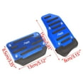 thumbnail image 2 of Universal Car Anti-Skid Pedal Covers | Aluminum Alloy Metal Brake & Accelerator Pedals | Non-Slip Rubber Strips | Easy No-Drill Installation | Set of 3, 2 of 2