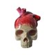 thumbnail image 1 of Adorno de escritorio con forma de corazón de calavera, adorno de Halloween con forma de corazón de calavera, adorno de cumpleaños para familia y niños, 1 of 3