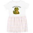 thumbnail image 3 of Inktastic Snappy but Sweet Cute Alligator Girls Toddler Dress, 3 of 5