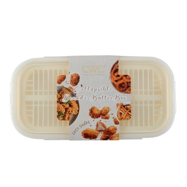 Cook with Collapsible Batter Box Set – Easy Dredging and Convenient Storage