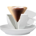 thumbnail image 1 of OULII 40pcs Coffee Filtering Paper Beige Cone Filters for Kitchen Use Coffee Makers, 1 of 8