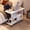 4-wheel single-layer nostalgic style, variant on Mobile Adjustable Height Computer Desk, Multifunctional Double-Layer Storage Desk, Portable Gaming & Study Table for Students, Bedside Office Desk for Bedroom & Apartment Use