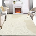 thumbnail image 3 of Modern Abstract Area Rug – Soft Low Pile Faux Wool Carpet – Non-Slip, Washable, Non-Shedding – Perfect for Living Room, Bedroom, 3 of 7