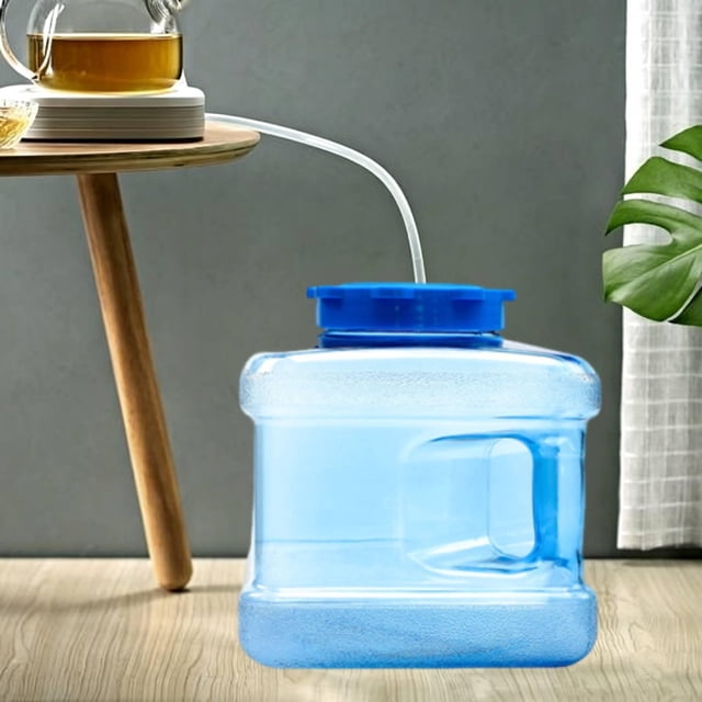 Cubo de agua para té Kung Fu, duradero, contenedor de almacenamiento de agua, cubo de agua purificada portátil, diseño de asa multifunción, gran capac 5 litros
