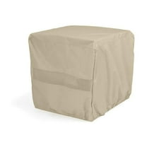 Covermates Elite Square Fire Pit Cover – Water-Resistant Outdoor Protection with Durable 300D Polyester, Mesh Air Vents & Adjustable Buckle Straps, SQUARE 42W x 42D x 35H, Khaki