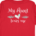 thumbnail image 4 of Inktastic My Aunt Loves Me- Heart Boys or Girls Long Sleeve Toddler T-Shirt, 4 of 5
