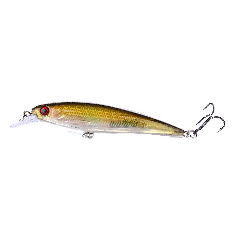 HENGJIA Minnow Bass Fishing Lures - Jerkbait Lure Set Hard Baits Crankbait for Catfish Trout Walleye Fishing Bait 10Pcs/kit