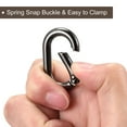 thumbnail image 4 of Uxcell 1.34 Inch Spring Oval Ring Round Snap Clip Trigger for Bag Purse Keychain, 5Pack Dark Grey, 4 of 6