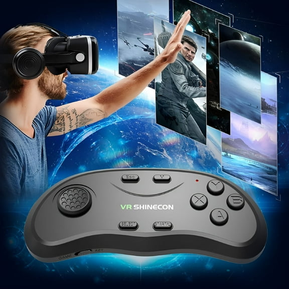 GJX 3D Magic 2024 VR Glasses, 3D Glasses Virtual Reality Headset for VR Games & 3D Movies, Eye Care System for iPhone and Android Smartphones 3D VR Glasses