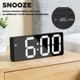 thumbnail image 3 of DAYBETTER Digital Alarm Clock, Alarm Clock for Heavy Sleepers, 6.3inch Led Clock with Temperature Display, 12/24H, Dimmable, Snooze, for Kids Teens Boys Girls, 3 of 8