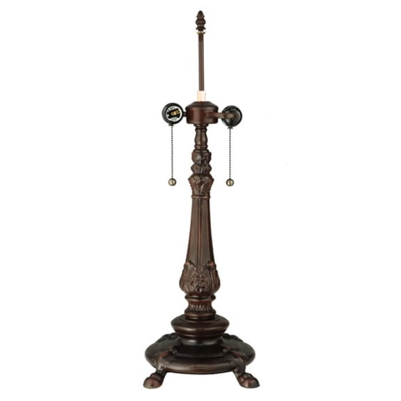 Meyda Tiffany 130096 Wisteria 19" Tall Lamp Base - MultiColor