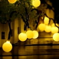 thumbnail image 1 of Cadena de luces solares para exteriores Laklulu de 60 LED, 10 m, resistente al agua IP65, con 8 modos de iluminación, bonita decoración para interiores y exteriores, para jardín, terraza, balcón,, 1 of 5