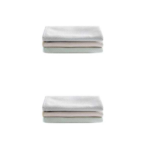 Ounissouiy 3 uds paño de cocina multiusos antigrasa paño de de fibra paño de limpieza de cocina trapos de limpieza paño de cocina Color aleatorio uno 2piezas Ounissouiy CBP052132