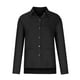thumbnail image 4 of Ropa de trabajo,Blusa de lino para mujer, camisa de manga larga con cuello vuelto, top informal de poliéster, largo regular para el trabajo y el hogar, sopatenor, 4 of 8