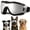 Black Silver, variant on WAAYEE Dog Goggles with Adjustable Strap UV Protection, Winproof Puppy Sunglasses, Suitable for Dogs Eyes Protection，Soft Dog Sunglasses