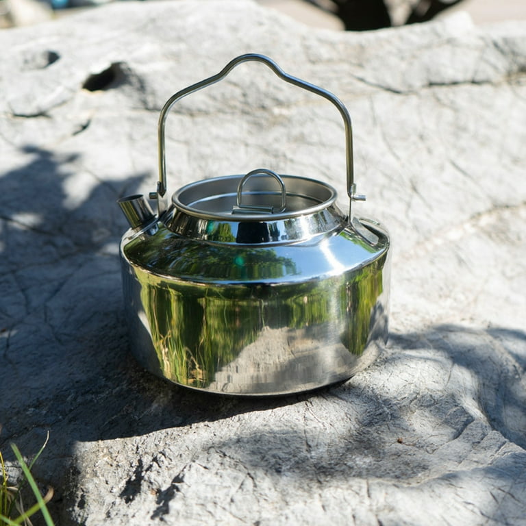 Frogued 1.2L Portable Camping Kettle Anti-scalding Water Boiler