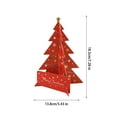 thumbnail image 3 of FastXmas Christmas Greeting Card,Christmas Tree Shaped Greeting Cards,5.4"x7.3" Merry Christmas Greeting Card,Small Card Christmas Tree Paper Cuttings Blessing Message Card for Friends,Family, 3 of 8