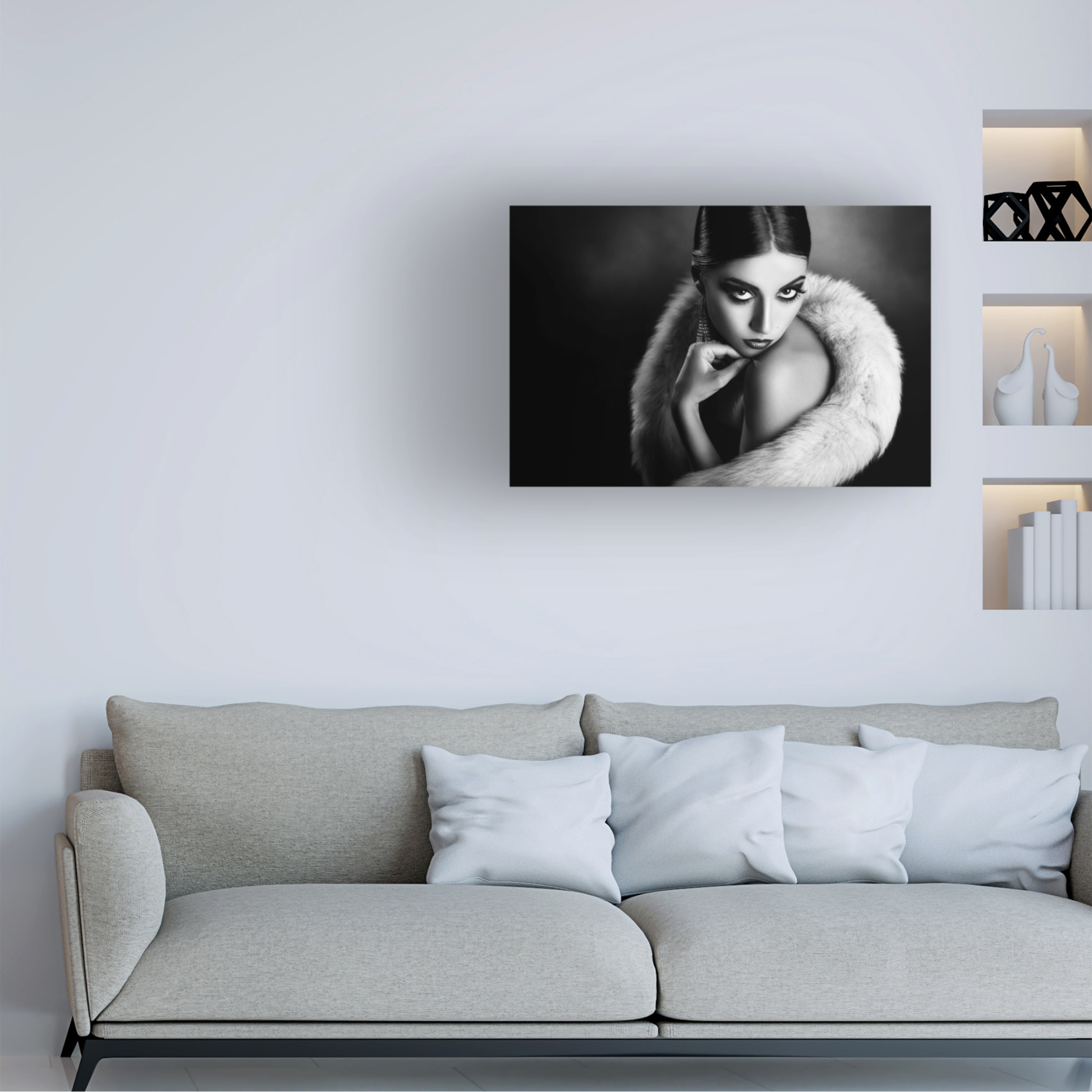 Canvas Wall Art - Peppe Tambe 'Diva3' Wall Art for Living Room, Bedroom, or Office D?cor by Trademark Fine Art - 19 x 12 Inches