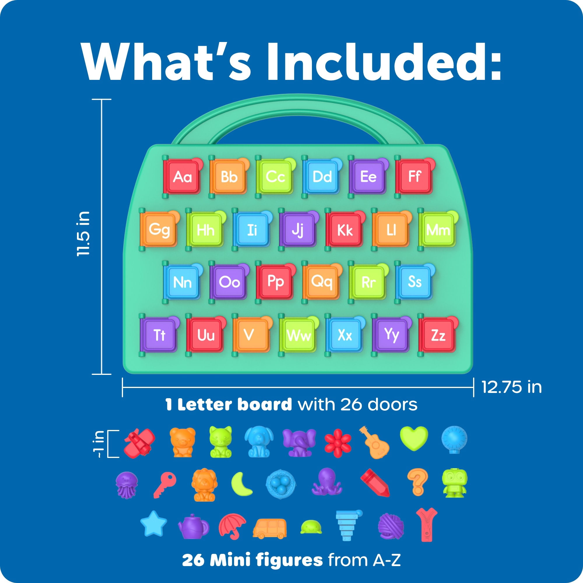 Learning Resources Lift-A-Letter Alphabet Board - ABC Toys, Vocabulary Practice, Ages 3+