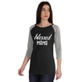 thumbnail image 4 of Inkmeso Blessed Mama Tshirt Tops For Mom Raglan&nbsp;Quarter&nbsp;Sleeve Graphic Shirt, 4 of 8