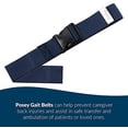 thumbnail image 2 of TIDI Posey Quick-Release Gait Belt, Navy, 52â€ â€“ Walking Belt & Patient Gait Belt â€“ Qty. 1 â€“ Medical Supplies for Nurses, Physical Therapy & Home Care (6528Q), 2 of 3