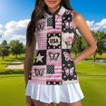 thumbnail image 3 of Aplkyhs Pink 250th Anniversary Matching Couple Golf Shirts Quick Dry Women's Matching Hawaiian Golf Shirt for Couple Machine Washable Suitable for Tennis Enthusiasts Lightweight, 3 of 6