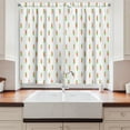 thumbnail image 2 of Ambesonne Carrot Kitchen Curtains, Upside, 55"x39", Burnt Orange Lime Green, 2 of 3