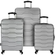 Omni 3 Piece Hardside Spinner Luggage Set, Grey