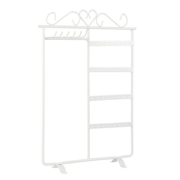ULTNICE Jewelry Organization Earring Holder Metal White 1Set for Home Use