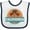 White and Navy, variant on Inktastic Huntington Beach California Boys or Girls Baby Bib