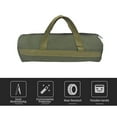 thumbnail image 4 of Labymos Multifonction Sac à Outils en Toile avec Fermeture Éclair Large Bouche Sac Utilitaire Polyvalent Sac Cylindrique avec, 4 of 8