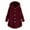 Wine, variant on Dezsed Women's Coat Fleece Jacket Women Plus Size Button Plush Tops Hooded Loose Cardigan Wool Coat Winter Jacket Coffee S