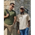 thumbnail image 5 of COOFANDY Men's Cotton T-Shirts Oversized Shirt Short Sleeves Streetwear Loose Fit Summer Tee Tops Washed Basic Unisex Shirts, 5 of 6