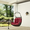 thumbnail image 1 of Modway Arbor Outdoor Patio Swing Chair Without Stand in Red, 1 of 4