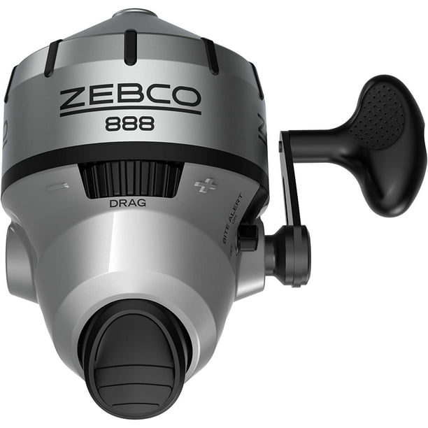 Zebco 888 Spincast Fishing Reel, 3 Bearings (2 + Clutch), Instant  Anti-Reverse, Smooth Dial-Adjustable Drag, Stainless 