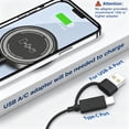 thumbnail image 5 of Magnetic Wireless Charger 2 Pack,15W Fast Magnetic Charging Charger Pad Compatible for iPhone17/ 16/15/14/13/12 Pro Max Plus, Strong Magnet Charging Pad with USB-C Cable, 5 of 10