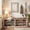 white+brown, variant on Shoe Bench with Cushion, Entryway Storage Bench with 16 Cubbies, 9.5" Widened Shoes Rack Benchs, Shoe Cubby Rack for Living Room, Bedroom, Entryway