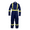 Navy Blue, variant on Safety Hi Vis Coverall with Leg Zipper – 100% Cotton, 7 oz (Small, Dark Grey)