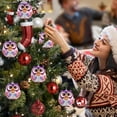 thumbnail image 2 of B Christmas Hanging Ornaments With Owl Motifs For Decorating Trees Or Fireplaces Made From Quality Acrylic For Lasting Use, 2 of 6